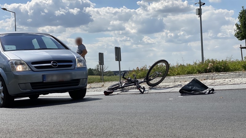Wypadek z rowerzystą